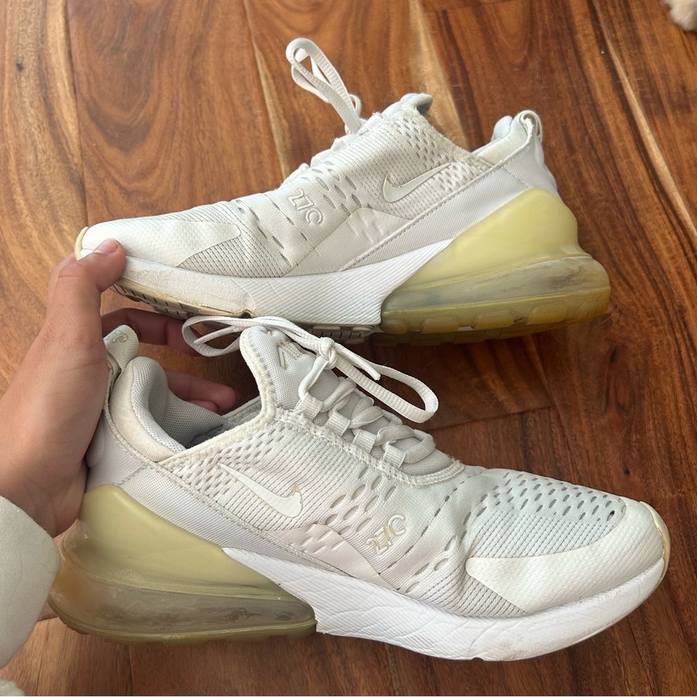 Nike White and Cream Athletic Shoes - Picture 2 of 7